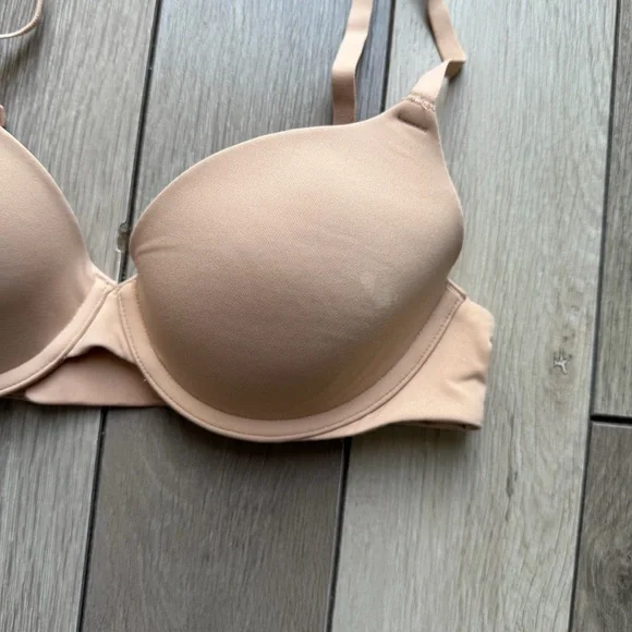 SKIMS Fits Everybody T-Shirt Bra Nude 34A - Picture 2 of 4